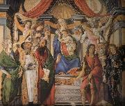 Sandro Botticelli Son with six saints of Notre Dame painting